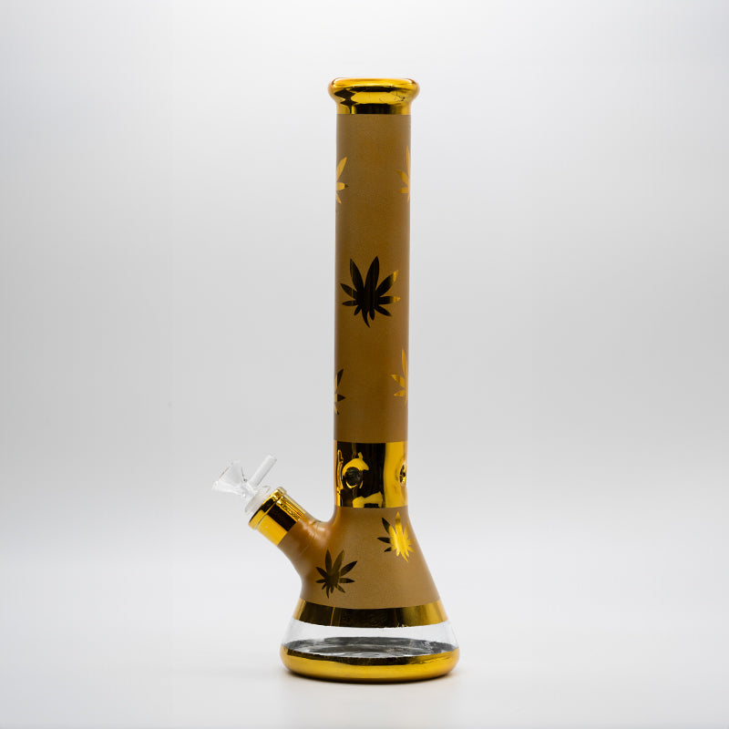 Gold Glass Beaker Bong