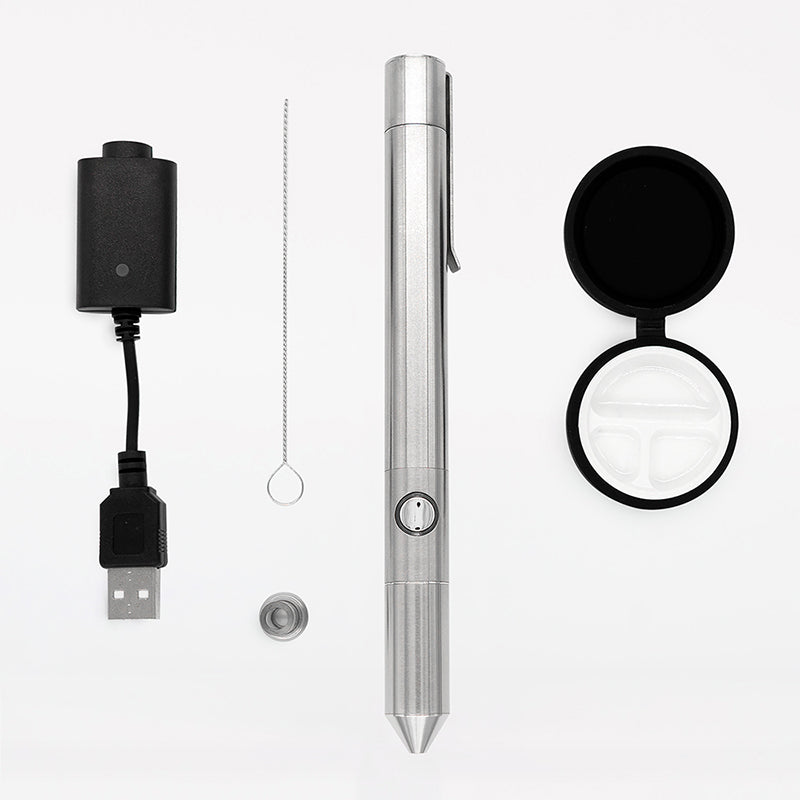 Linx Ares Dab Straw Kit All Parts Laid Out on White Background